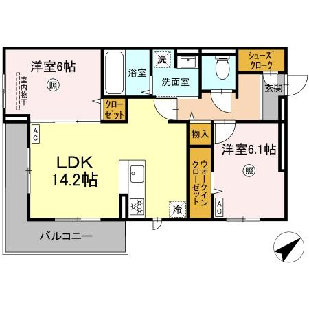 D-ROOMプラーナの間取り