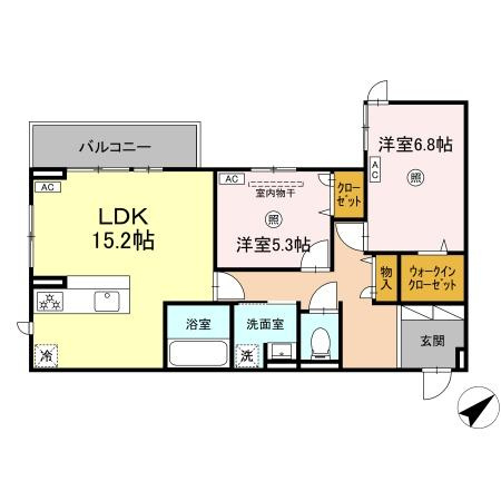 D-ROOMプラーナの間取り
