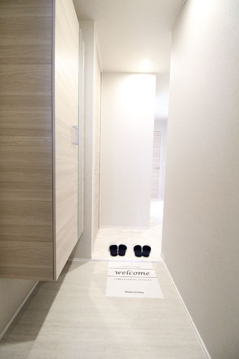 D-ROOM板付の玄関