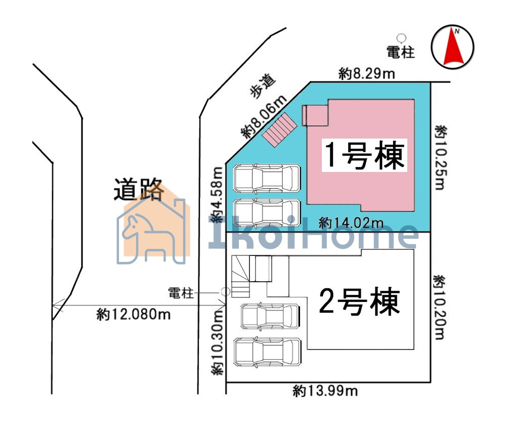 明石市大久保町高丘5丁目　全2棟　1号棟　新築戸建のエントランス