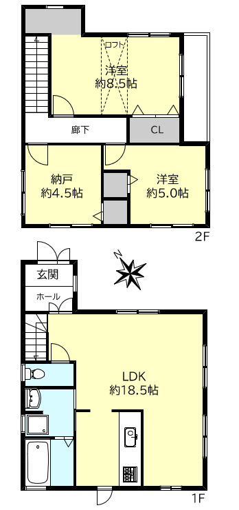 明石市二見町西二見戸建の間取り