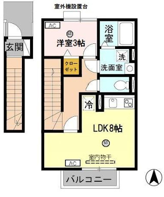 ダリアＢ棟の間取り