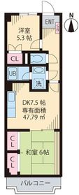 信明コーポの間取り