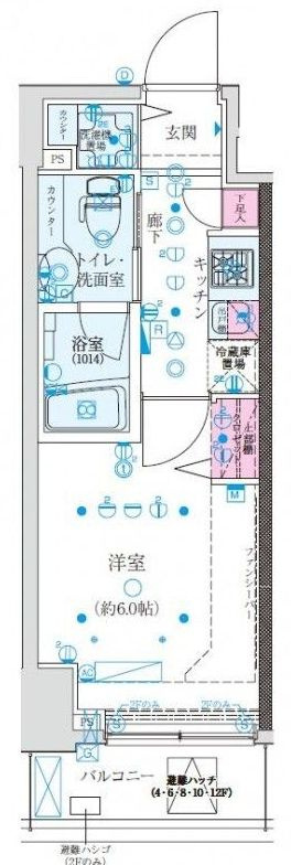 クレイシア巣鴨駅前の間取り|間取りです。