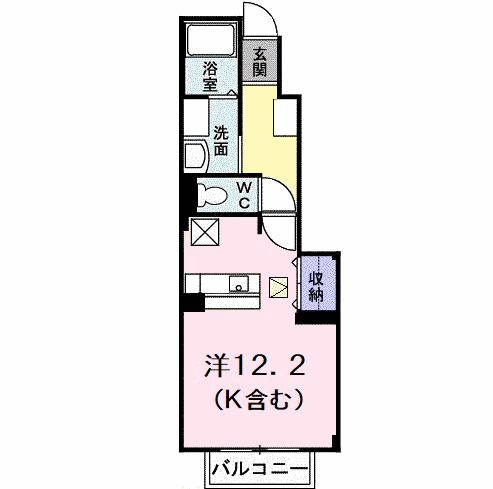 フラン　ブリッサ　Ａの間取り