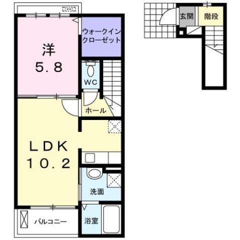ボヌール　Ａの間取り