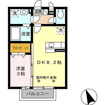 セジュールペルル【キャッシュバック対象物件】の間取り