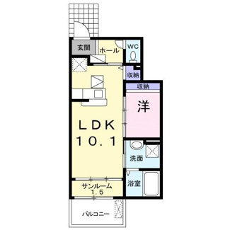 【間取り】 | サンラティエⅢ | 間取りです。