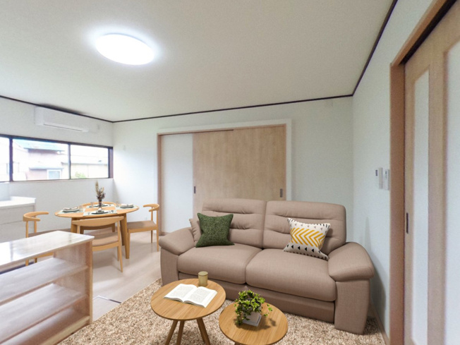 【その他】 | 大仙市大曲戸巻町　戸建て | 【リフォーム済】CG合成で家具を配置したイメージです。