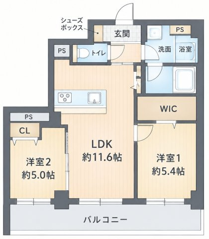 【間取り】 | パルテール甲南山手