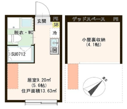 ハーモニーテラス宇喜田町Ⅱの間取り