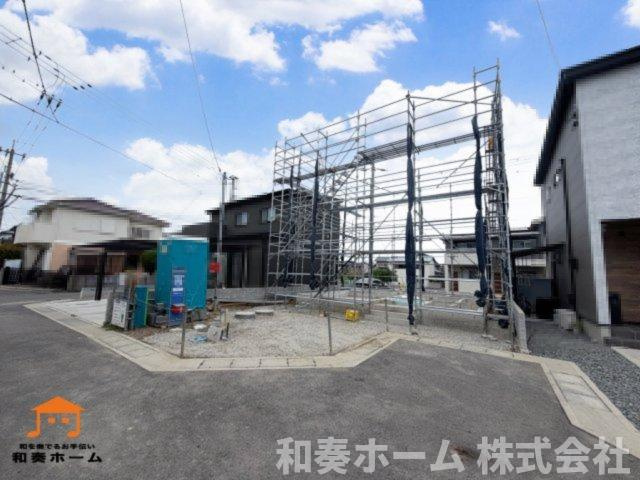 クレイドルガーデン徳島市北島田町第1の前面道路含む現地写真