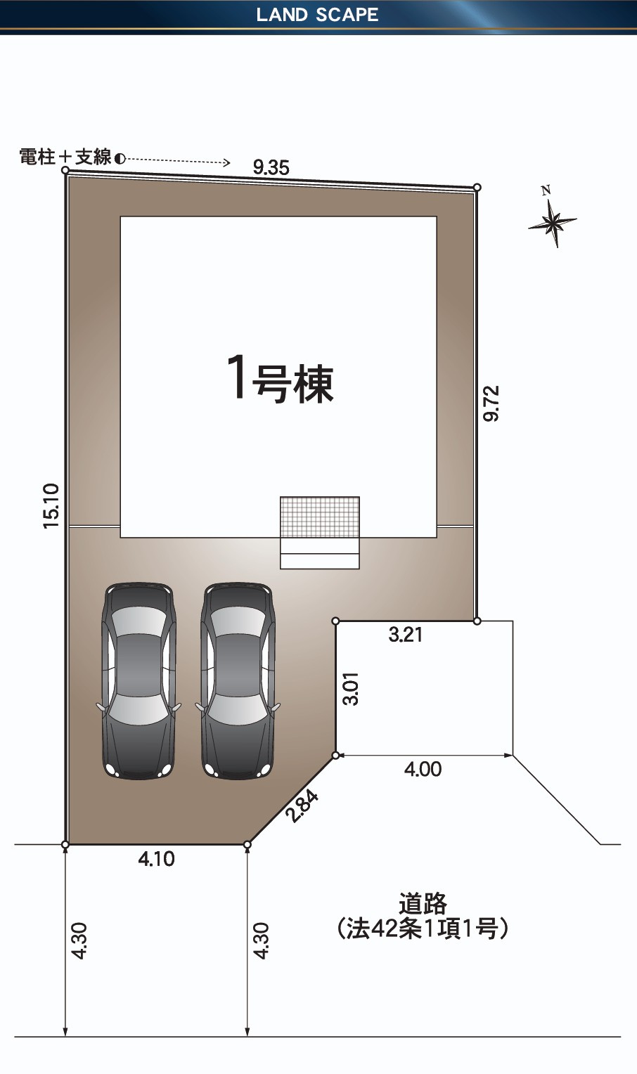 クレイドルガーデン徳島市北島田町第1の区画図