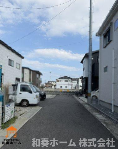クレイドルガーデン徳島市北島田町第1の前面道路含む現地写真