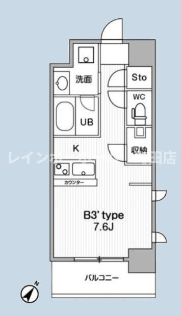 ＪＭＦＲｅｓｉｄｅｎｃｅ町田※初期費用分割あと払いサービス利用可能物件の間取り