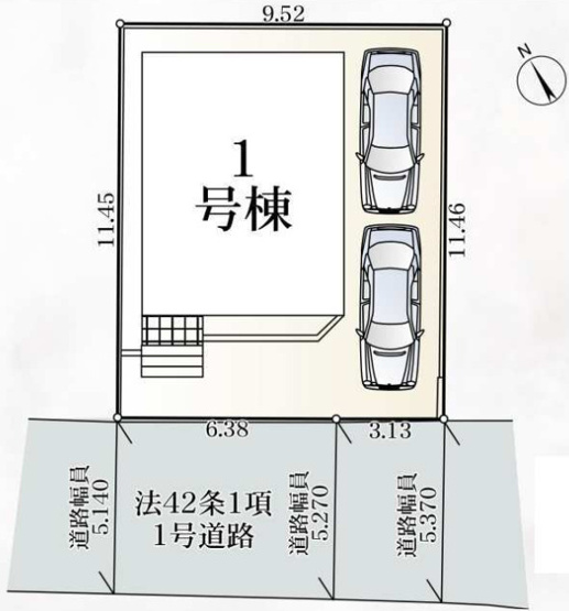 【区画図】 | 厚木市下川入　限定１棟　新築住宅