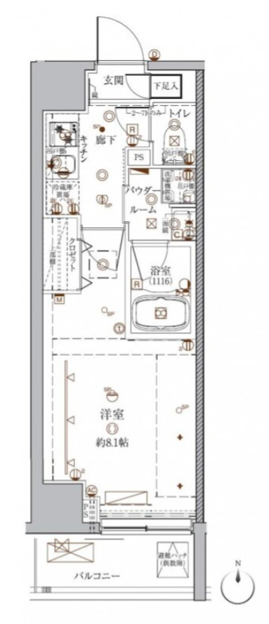 クレイシア入谷の間取り|間取り