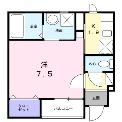 本町１丁目アパートの間取り