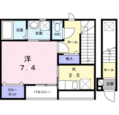 本町１丁目アパートの間取り