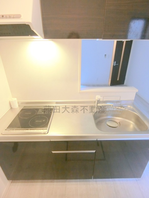 PINNER PARKのキッチン|カウンター式の2口IHキッチン