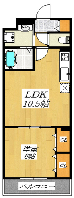 グランスクエアの間取り|日当たり良好な1LDKのお部屋です☆