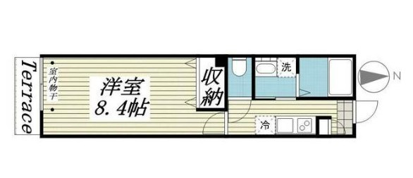 フラット柏の間取り