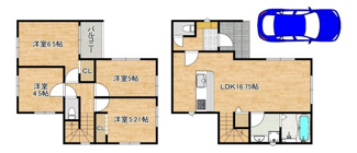 【間取り】 | 深井中町　新築一戸建 | 東向きにつき日当たり良好！ぜひ現地でお確かめください♪