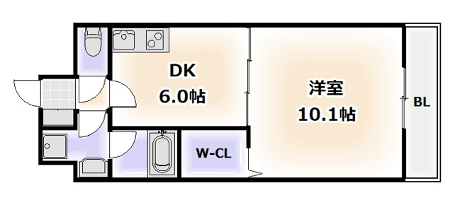 【間取り】 | グランドゥール敷津