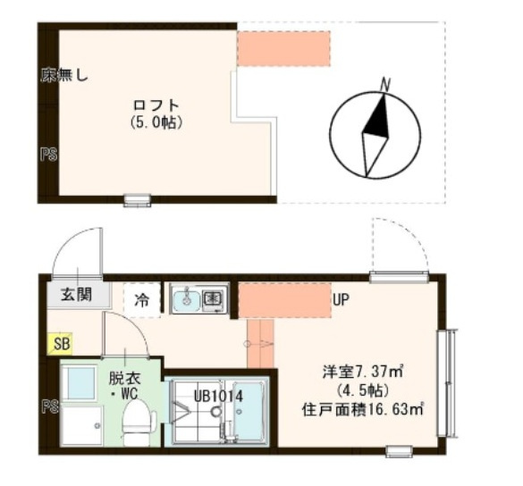 ハーモニーテラス北小岩XIV（14）の間取り
