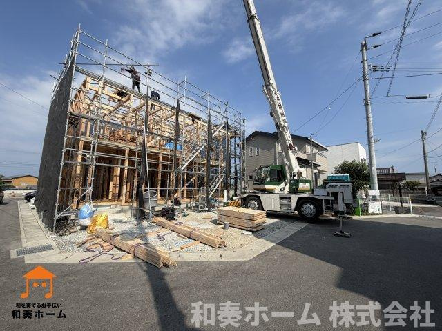 クレイドルガーデン阿南市羽ノ浦町宮倉第1の前面道路含む現地写真