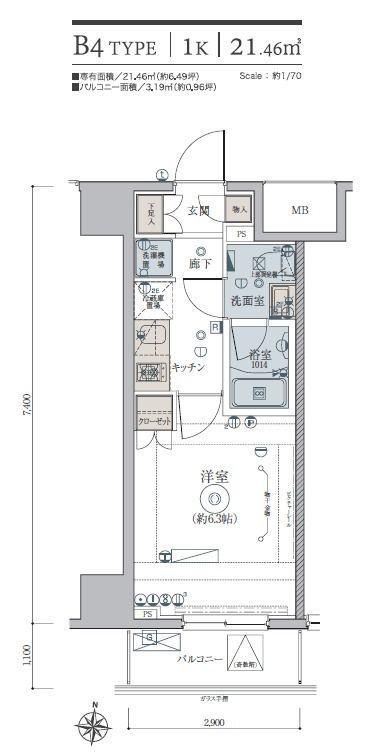 リヴシティ綾瀬ＷＥＳＴの間取り
