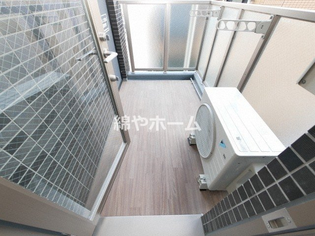 プレサンス上町台クレストのバルコニー|広々としたバルコニーです