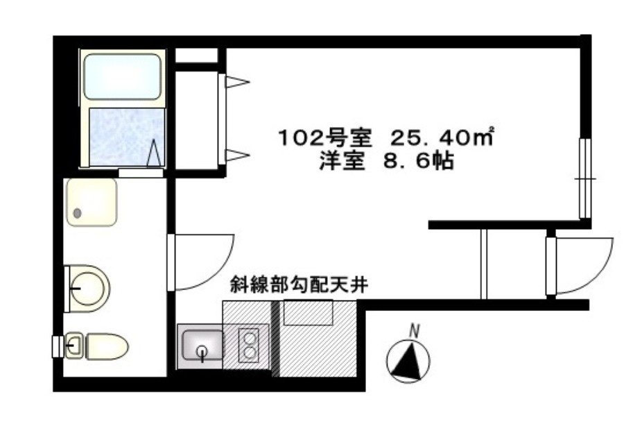 江戸川区南小岩８丁目のアパートの間取り