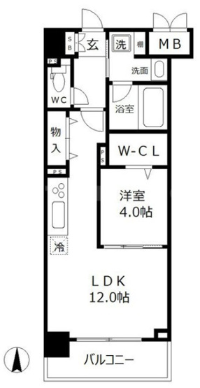 【間取り】 | ビビアンパレス桜川公園