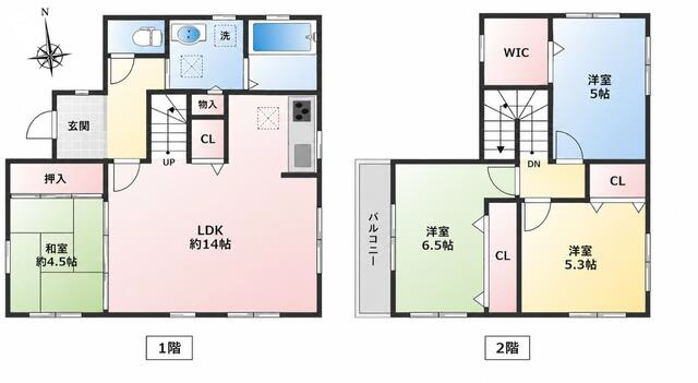 加古川市尾上町養田　中古戸建の間取り|4LDKです。