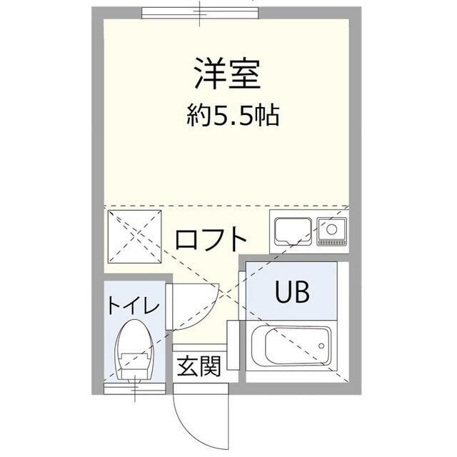 横浜市金沢区長浜２丁目のアパートの間取り