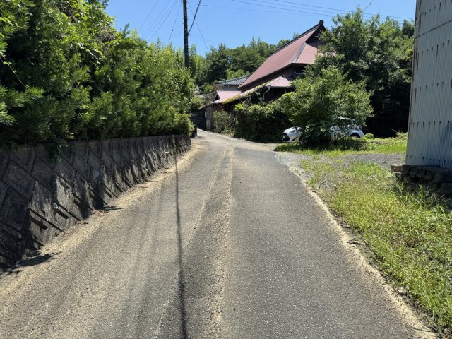 宇城市松橋町豊福の売地の前面道路含む現地写真|北側道路