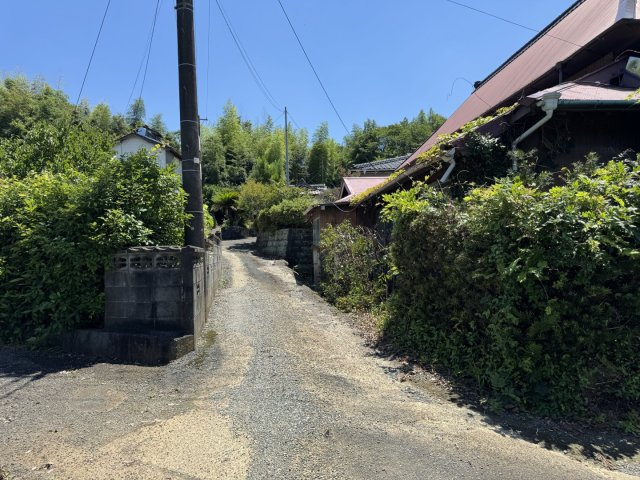 宇城市松橋町豊福の売地の前面道路含む現地写真|北側道路