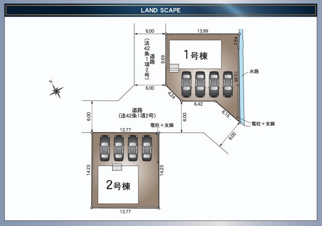 クレイドルガーデン阿南市羽ノ浦町宮倉第1の区画図