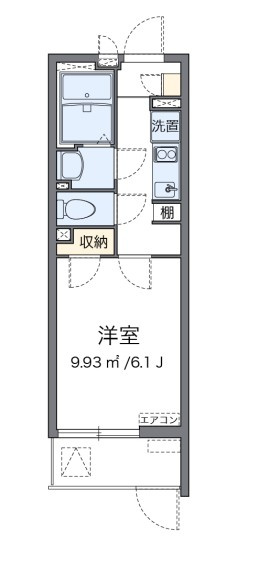 クレイノＳｍａｌｌＲｉｖｅｒⅡの間取り