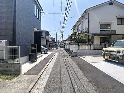 安佐南区祇園６丁目の前面道路含む現地写真