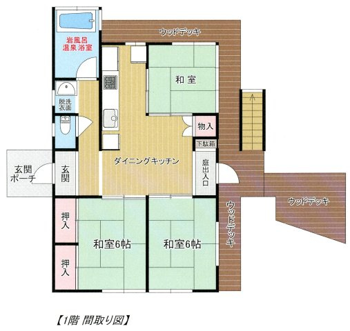 湯布院町川北の間取り