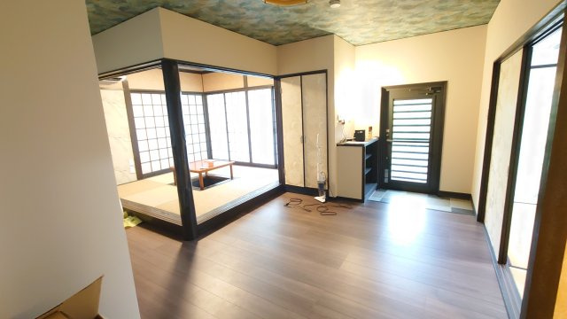 湯布院町川北の居間・リビング