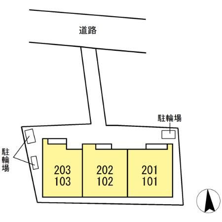 グラナーデ東大泉の区画図