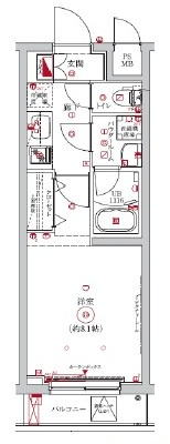LUMEED志村坂上の間取り|間取りです。