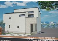 茅ヶ崎市中島　新築戸建　全３棟の外観パース|３号棟　イメージパスですので実際のものと多少異なります
