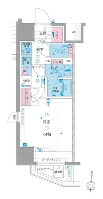 ＧＥＮＯＶＩＡ新宿早稲田ｇｒｅｅｎ　ｖｅｉｌの間取り