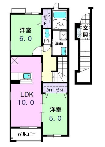 カーサ　ボニートの間取り