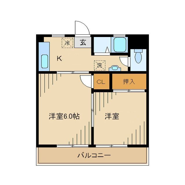 鈴木マンションの間取り|間取りです。
