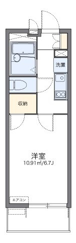 レオパレスリモーネ６の間取り